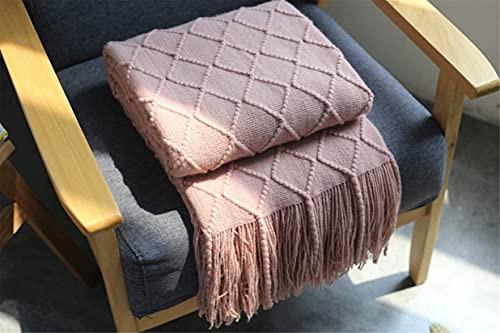 Alopini Morbida Coperta in Lana a Maglia con Nappe  