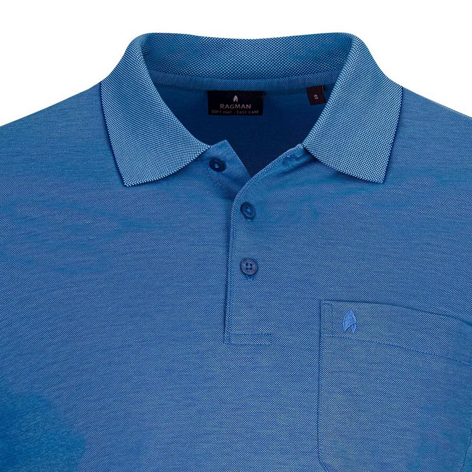 Ragman Softknit Poloshirt Bequeme Passform  