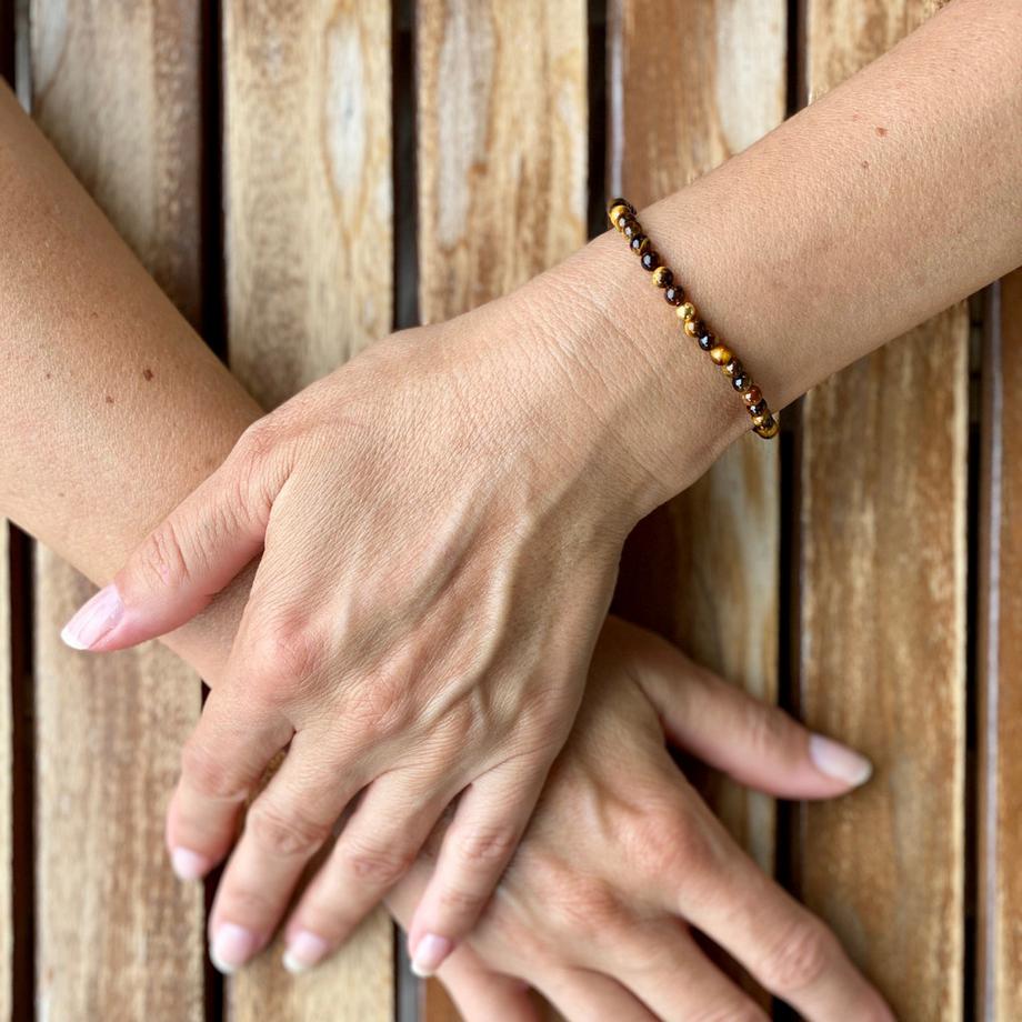 Balibay  Tiana  Armband mit Tigeraugen & Silber vergoldet 