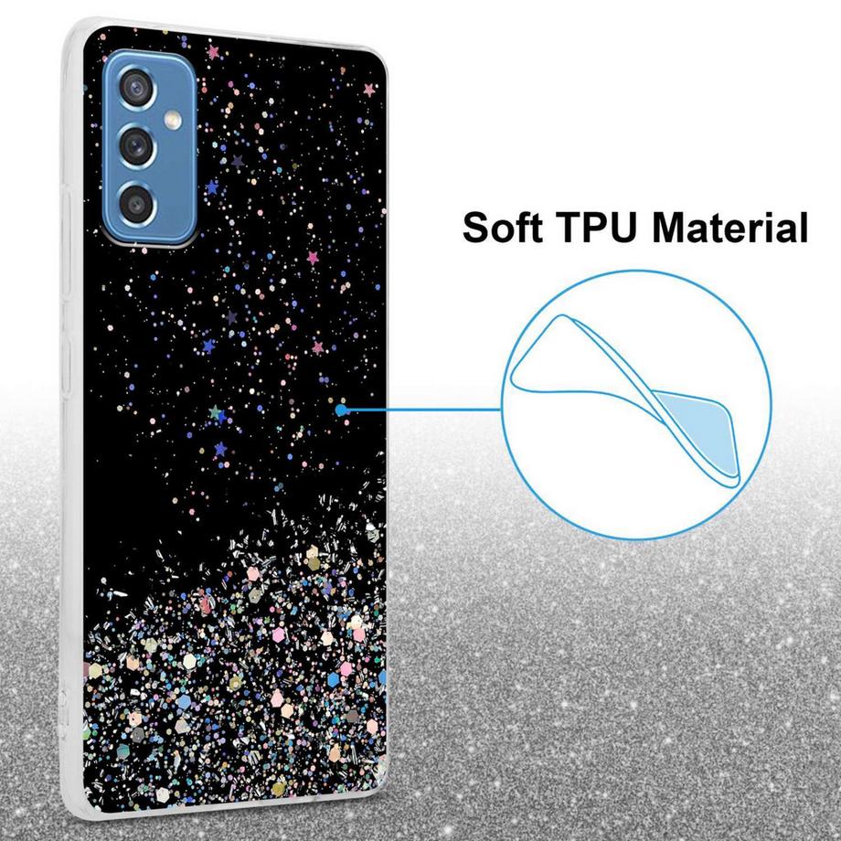 Cadorabo  Hülle für Samsung Galaxy M52 5G mit Glitzer Design 