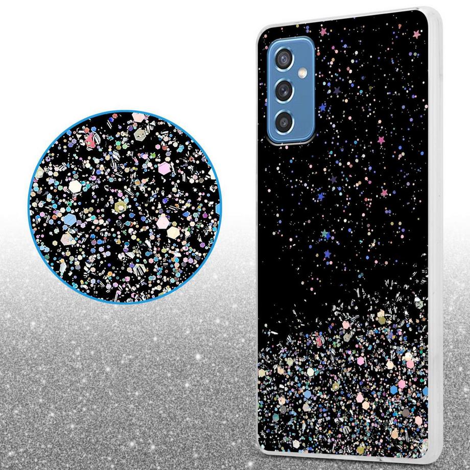 Cadorabo  Hülle für Samsung Galaxy M52 5G mit Glitzer Design 