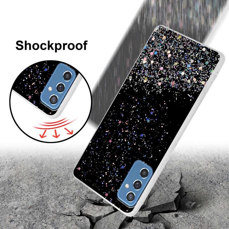 Cadorabo  Hülle für Samsung Galaxy M52 5G mit Glitzer Design 