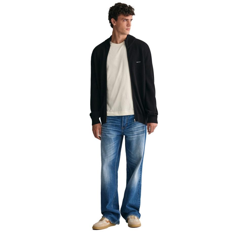 GANT Cardigan Coton Pique Half Zip  