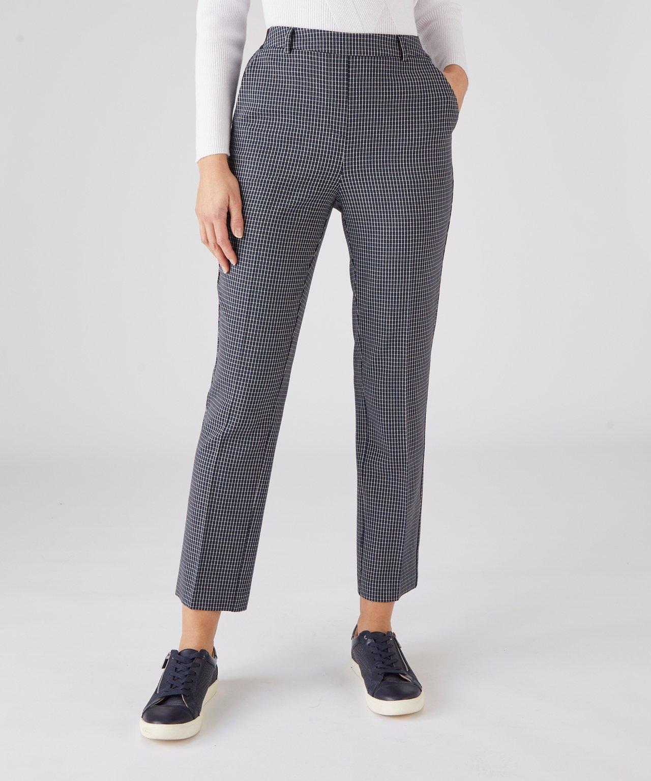 Image of Bi-elastische 7/8-hose. Damen Blau 46