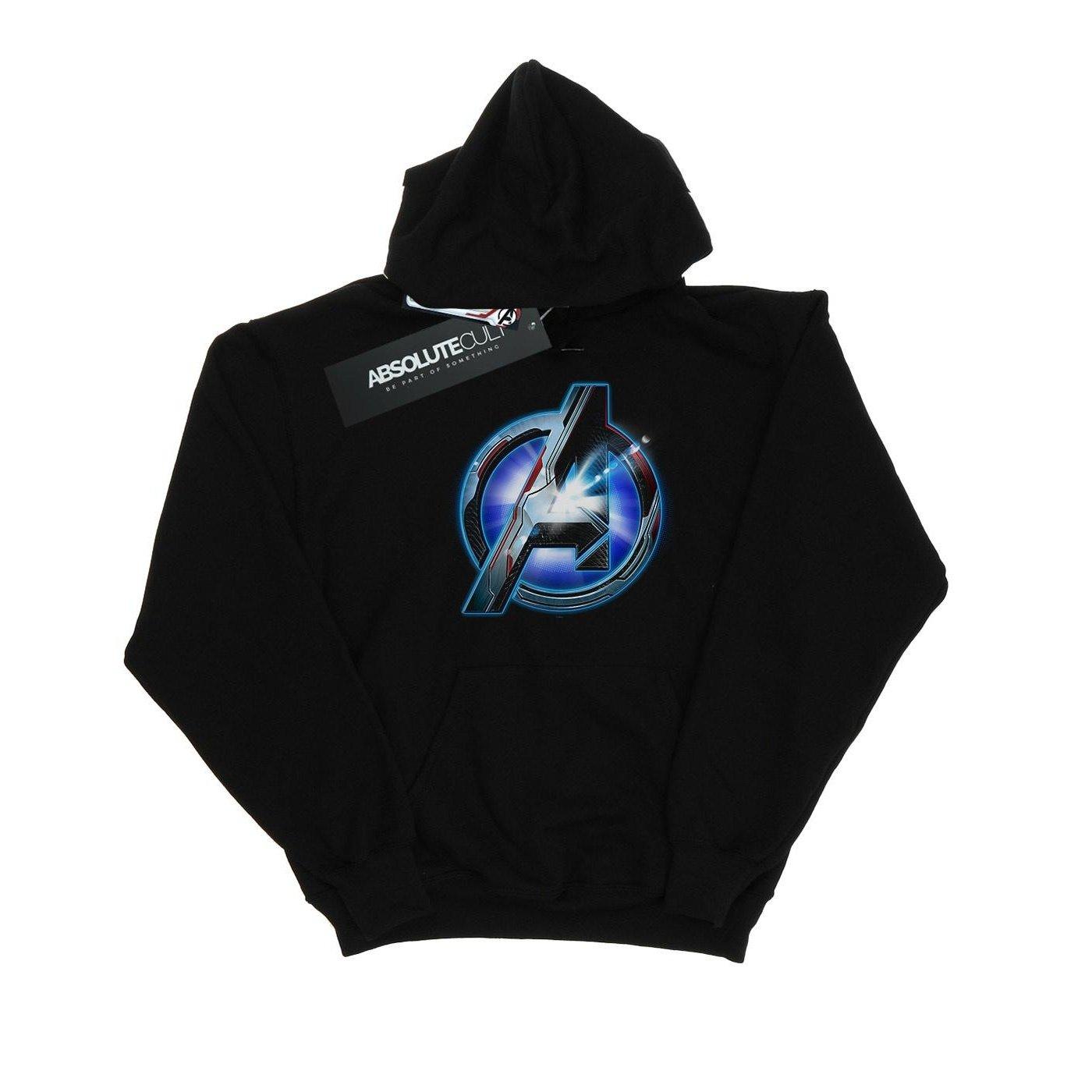 Image of Avengers Endgame Glowing Logo Kapuzenpullover Herren Schwarz L