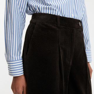 La Redoute Collections Weite Cordhose mit Bügelfalte  