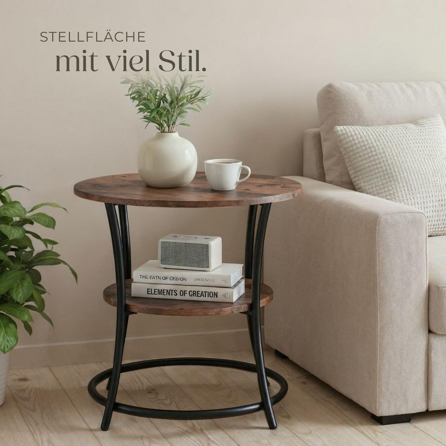 Tectake Tavolino Saint Louis Stile industriale  