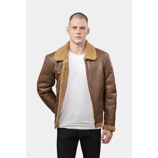 GÖTTIG.  Blouson en cuir Shearling Aviator B3 - Camel 