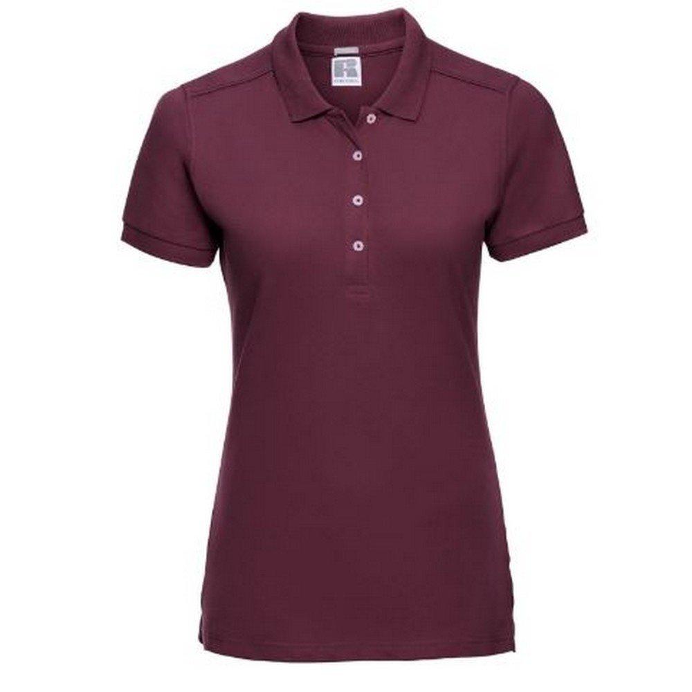 Image of Damen Poloshirt, Kurzarm Damen Weinrot L