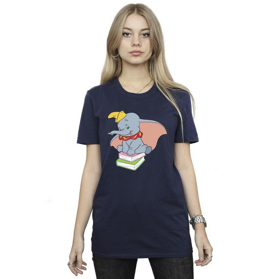 Disney Dumbo Sitting On Books T-Shirt  
