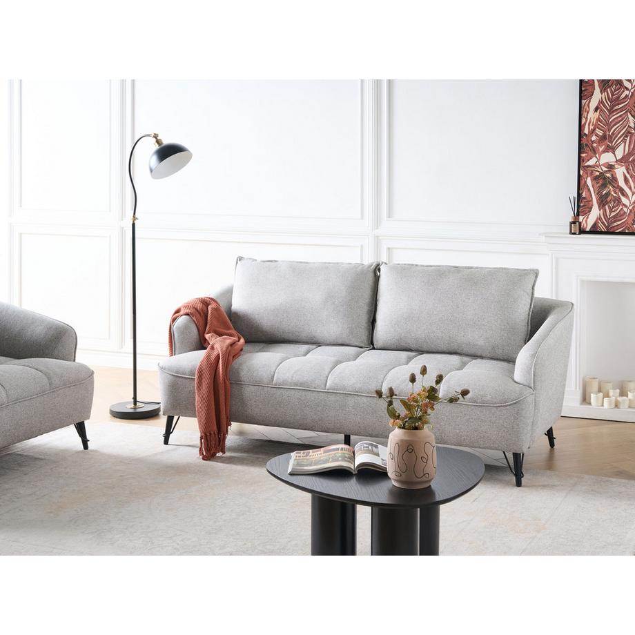 Beliani Canapé 3 places en Tissu Moderne HOBRO  