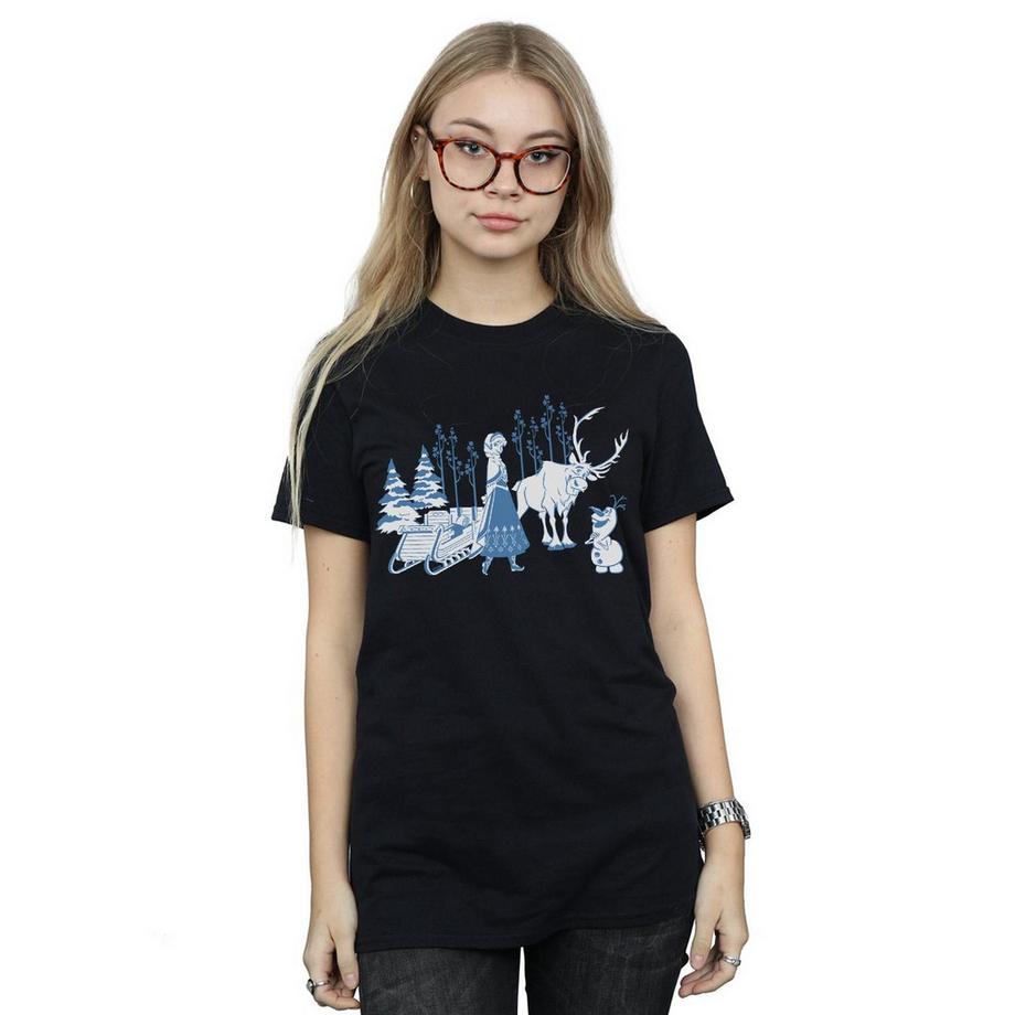 Disney Frozen T-Shirt Stampata  