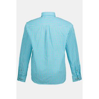 JP1880  Chemise à carreaux de tenue bavaroise traditionnelle - manches longues et col boutonné, coupe Modern Fit - jusqu'au 8 XL 