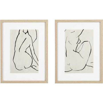 Tableau blanc raffiné (lot de 2)