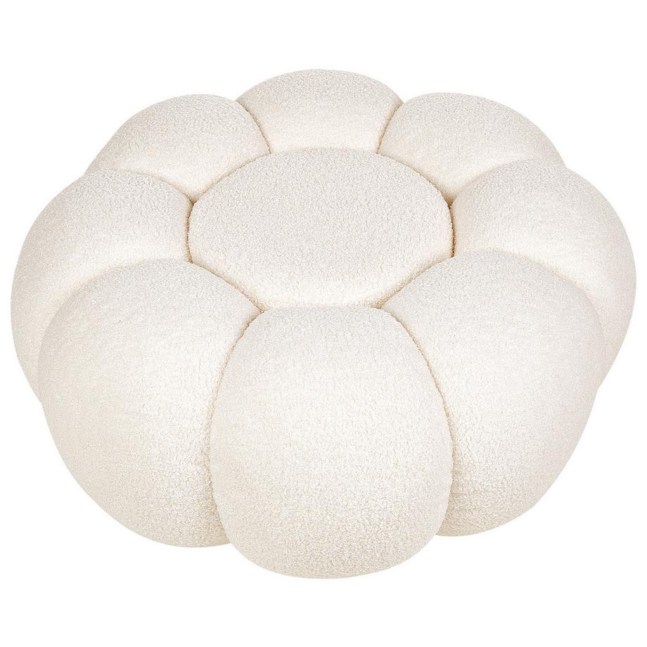 Beliani Pouf en Bouclé  BEAUFORT  