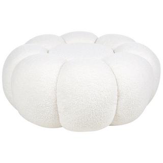 Beliani Pouf en Bouclé Moderne BEAUFORT  