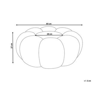 Beliani Pouf en Bouclé Moderne BEAUFORT  