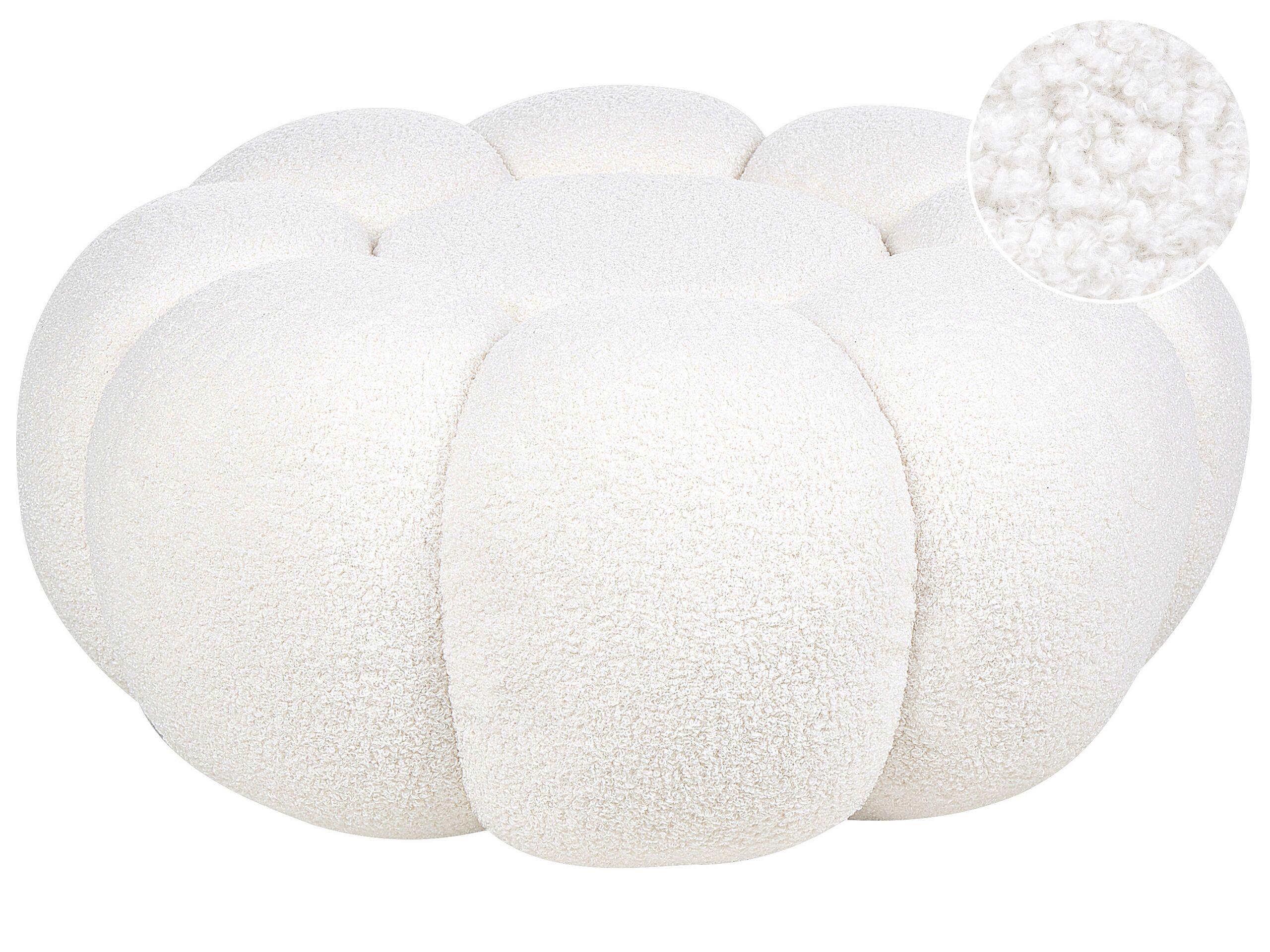 Beliani Pouf aus Bouclé Modern BEAUFORT  