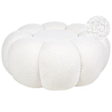 Pouf en Bouclé Moderne BEAUFORT