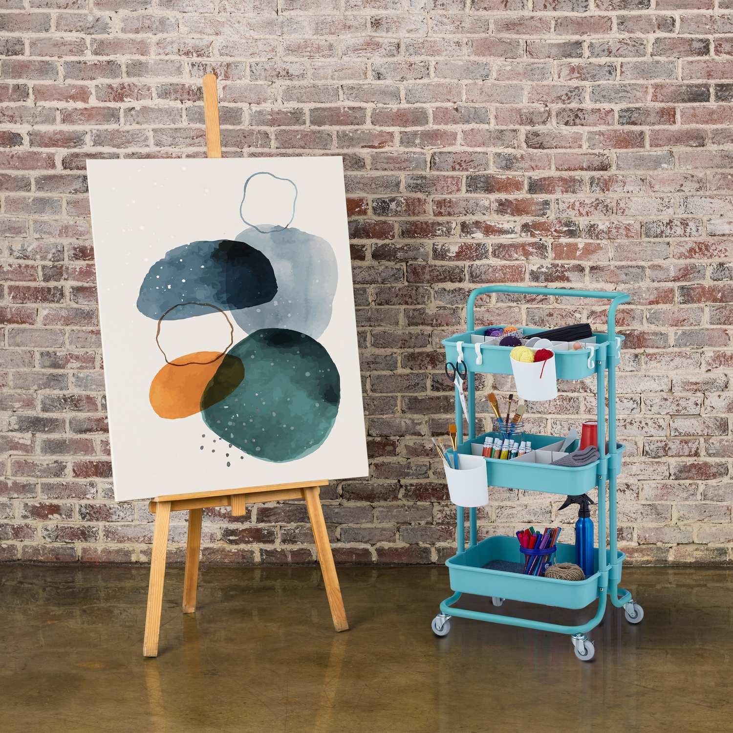 Northio Carrello con 3 ripiani  