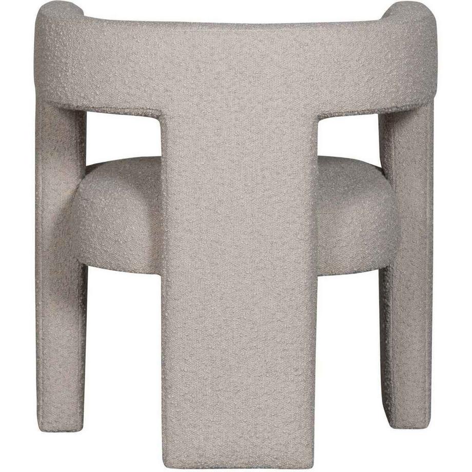 mutoni Fauteuil Tiwa Bouclé beige  