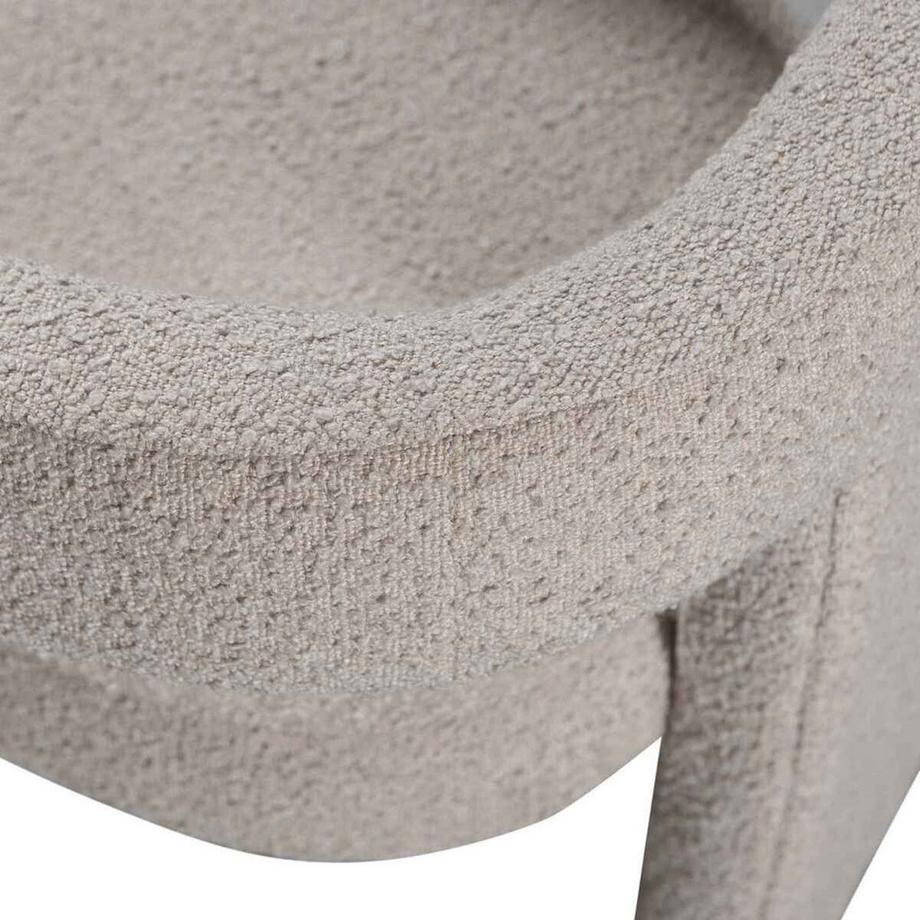 mutoni Fauteuil Tiwa Bouclé beige  