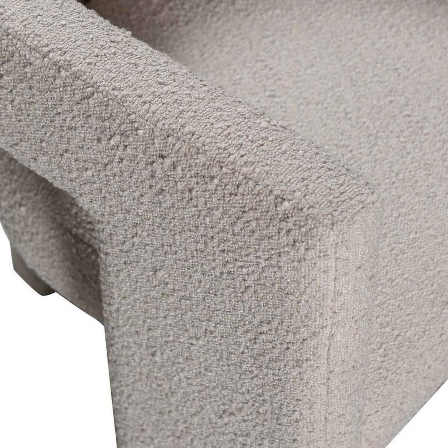 mutoni Fauteuil Tiwa Bouclé beige  