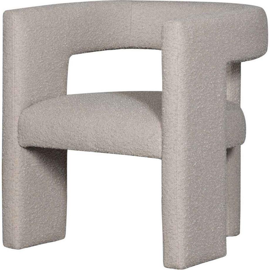 Fauteuil Tiwa Bouclé beige