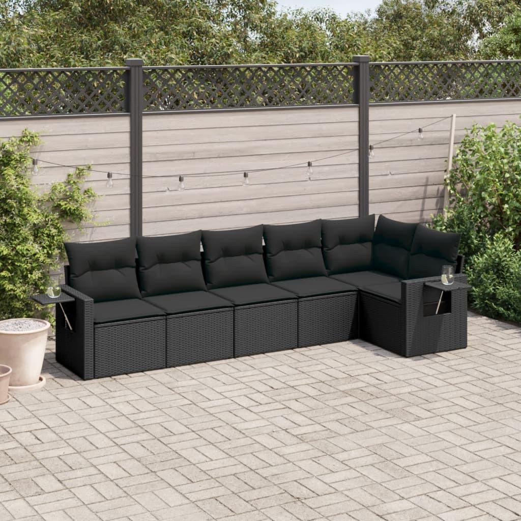 VidaXL set divano da giardino Polirattan  