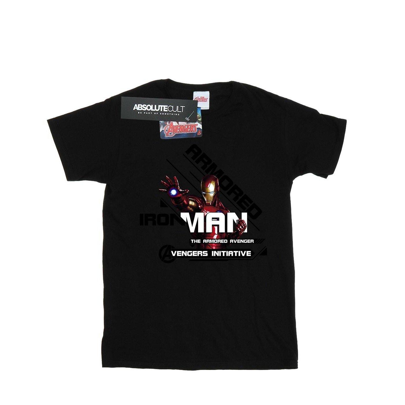 Image of Iron Man Armored Avenger Tshirt Damen Schwarz XXL