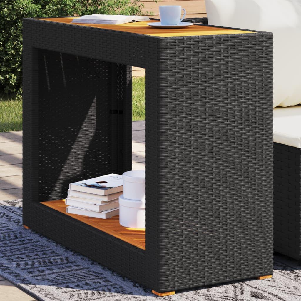 VidaXL Table d'appoint de jardin rotin synthétique  