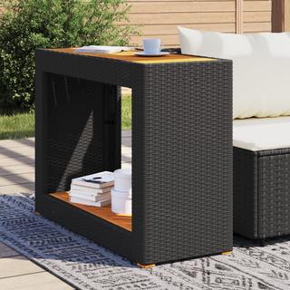 VidaXL Table d'appoint de jardin rotin synthétique  