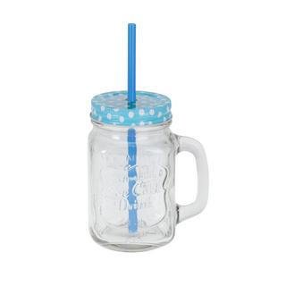 FS-STAR Glas + Strohhalm ass.  