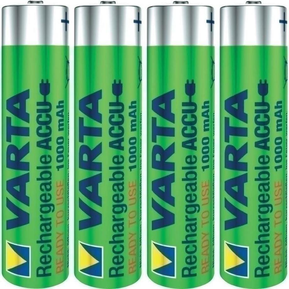 Nedis  Wiederaufladbarer Ni-MH-Akku AAA | 1,2 V DC | 1000 mAh | Vorgeladen | 4-Blisterkarte 