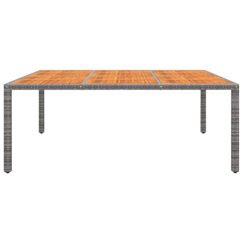 VidaXL Table de jardin rotin synthétique  