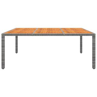 VidaXL Table de jardin rotin synthétique  