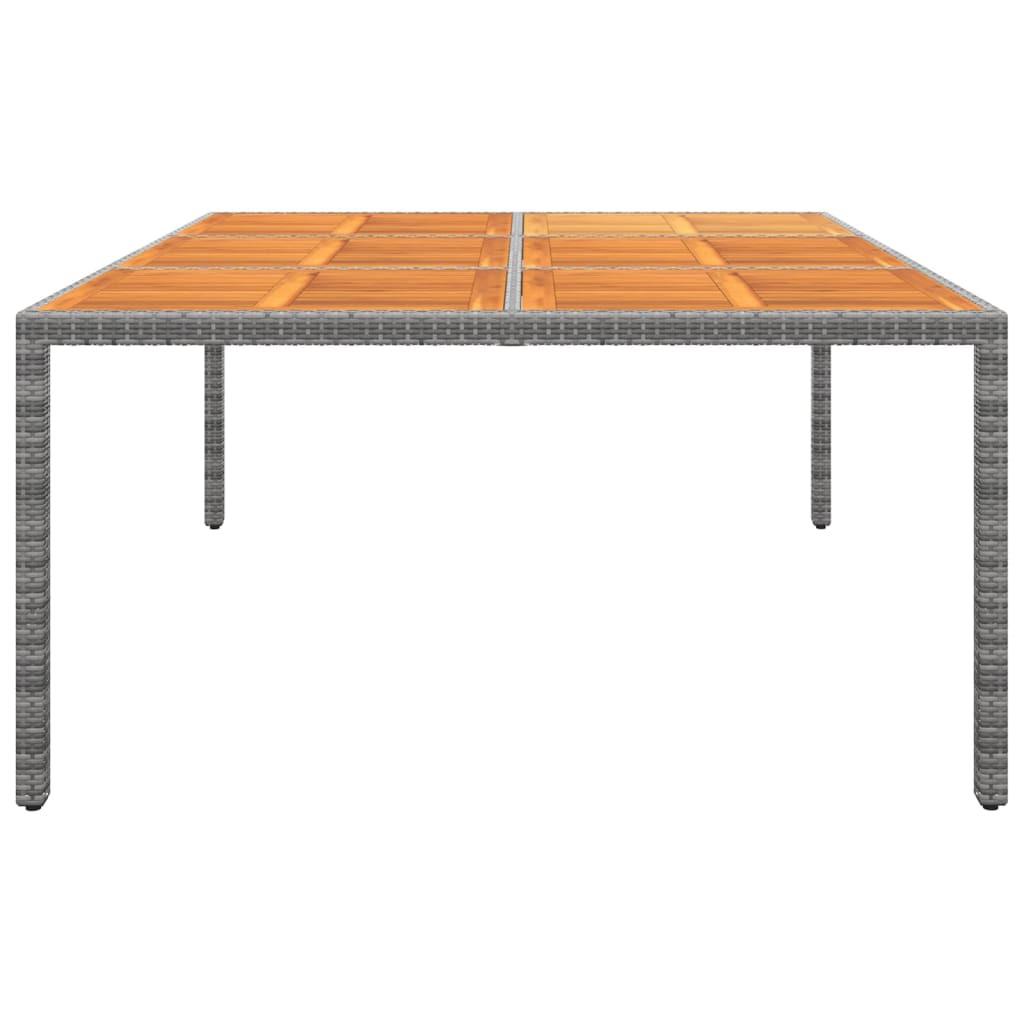 VidaXL Table de jardin rotin synthétique  