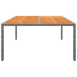 VidaXL Table de jardin rotin synthétique  