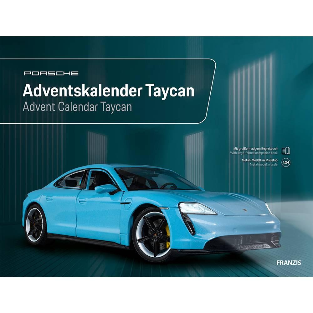 FRANZIS Modellfahrzeug Adventskalender Porsche Taycan  