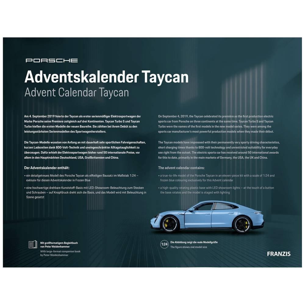 FRANZIS Modellfahrzeug Adventskalender Porsche Taycan  