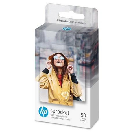 Hewlett-Packard HP ZINK Photo Paper 5x7,6 cm HPIZ2X350 Sticky-Backed 50 Blatt  