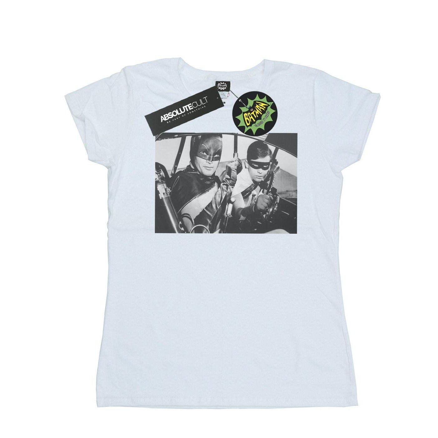 Image of Batman Tv Series Ready For Action Tshirt Damen Weiss XXL