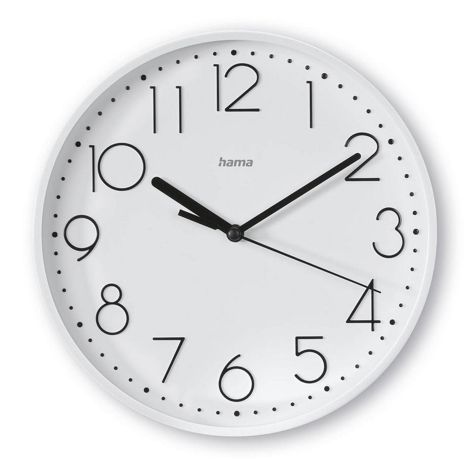 HAMA Wanduhr Salina Weiß