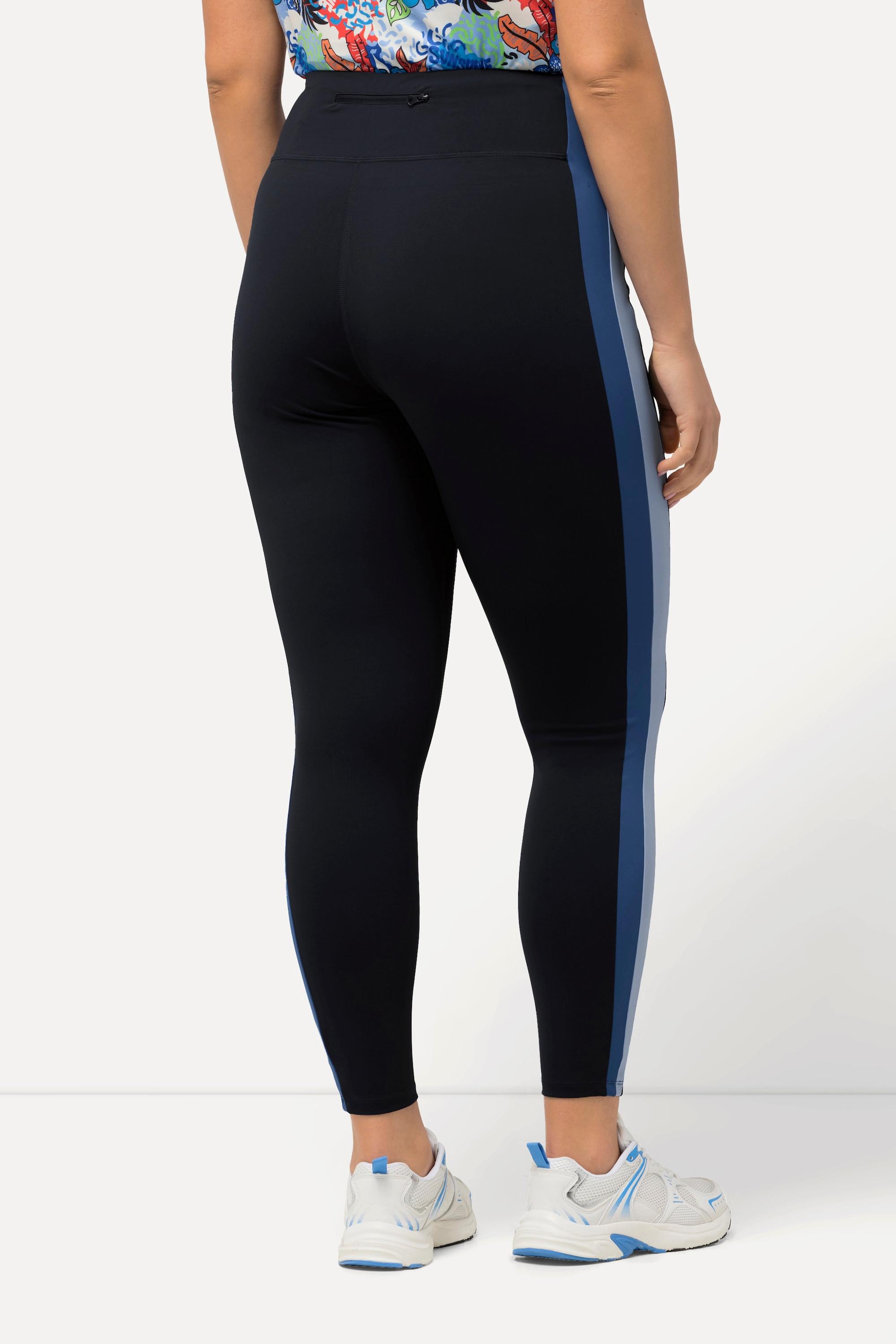 Ulla Popken Leggings sportivi asciugatura rapida vita alta  
