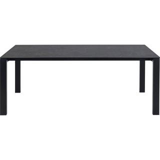 mutoni Table à manger Bronte verre noir 200  