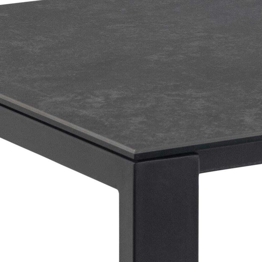 mutoni Tavolo da pranzo Bronte in vetro nero 200  