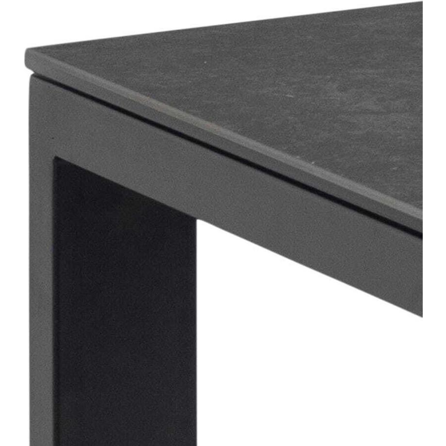 mutoni Tavolo da pranzo Bronte in vetro nero 200  