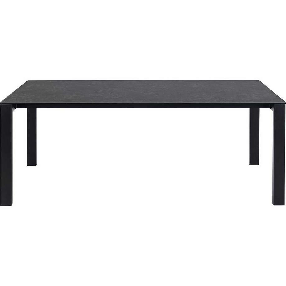 mutoni Tavolo da pranzo Bronte in vetro nero 200  
