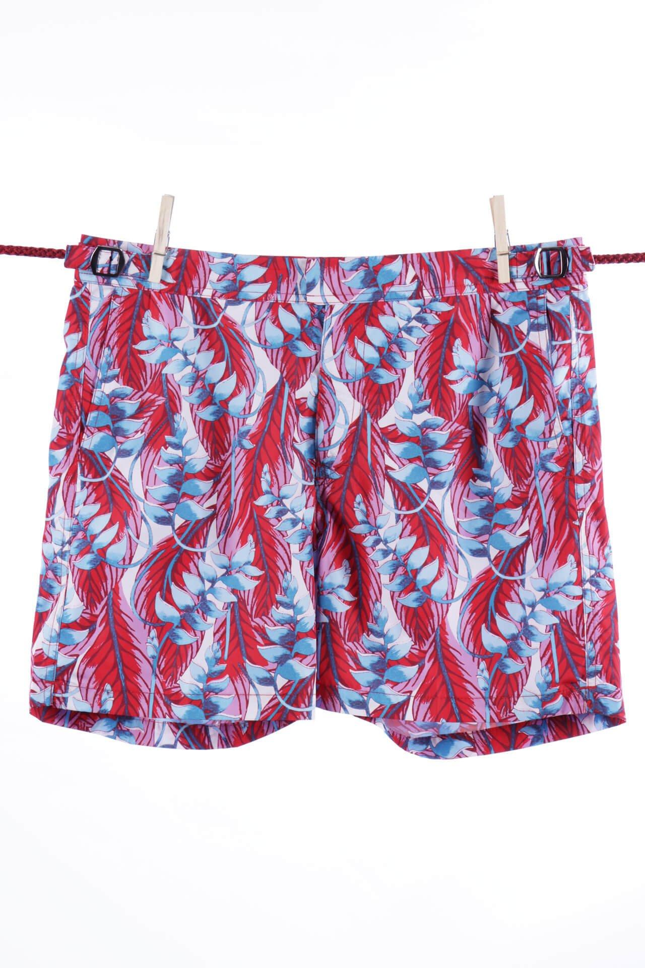 Image of Jungle Fluo Badeshorts - Modell Formentera Herren Rot S