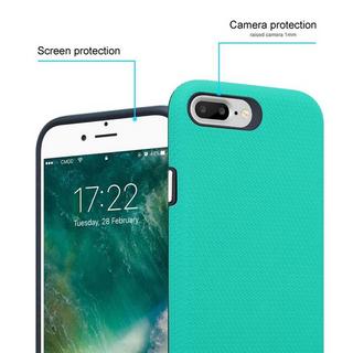 Cadorabo  Housse compatible avec Apple iPhone 6 PLUS / 6S PLUS / 7 PLUS / 7S PLUS / 8 PLUS - Outdoor Coque de protection hybride avec surface antidérapante extra grip au design triangle en silicone et plastique 